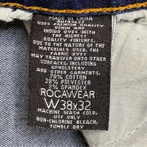 Rocawear Dark Wash Double R Denim Jeans